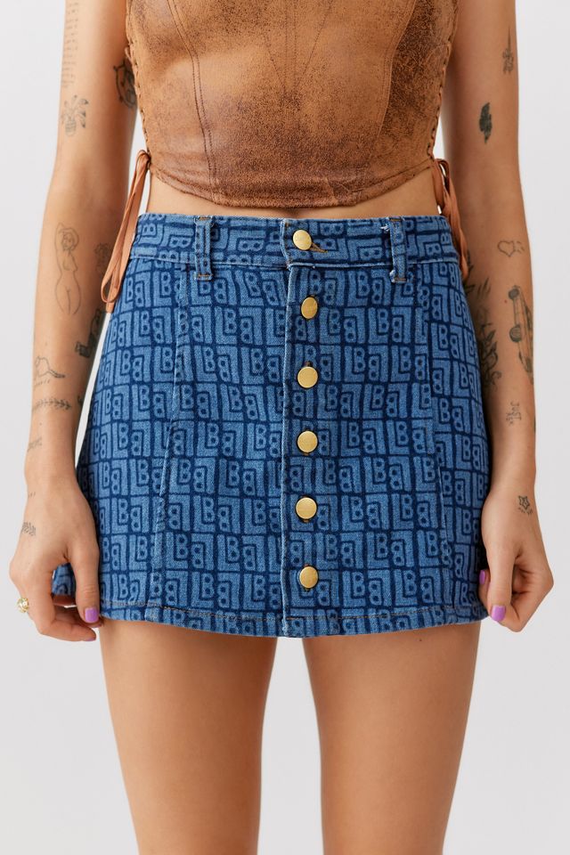 Wrangler Printed Denim Mini Skirt | Urban Outfitters