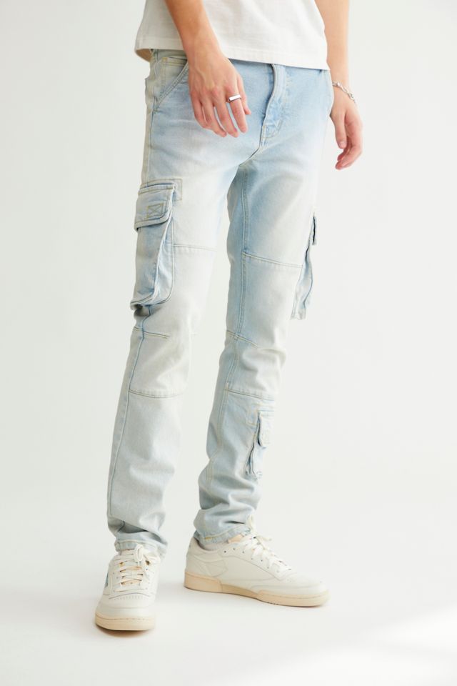 BDG Skinny Fit Cargo Jean – Light Wash Urban Outfitters