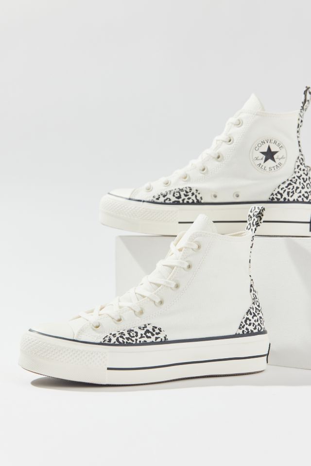 Converse shop plateforme leopard