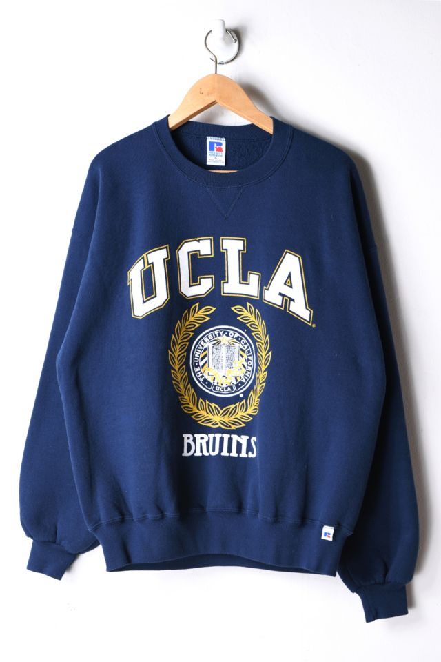 Vintage UCLA Sweatshirt / 70s Hoodie / 1970s Blue UCLA Raglan 