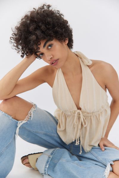 linen halter top