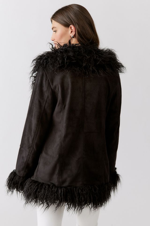 Veste avec bordure en fausse fourrure Britney UO #1