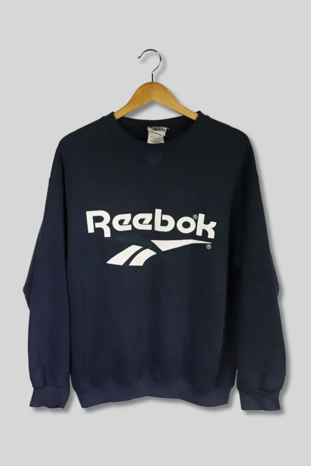 Vintage Reebok Spellout Logo Crewneck Sweatshirt Urban Outfitters