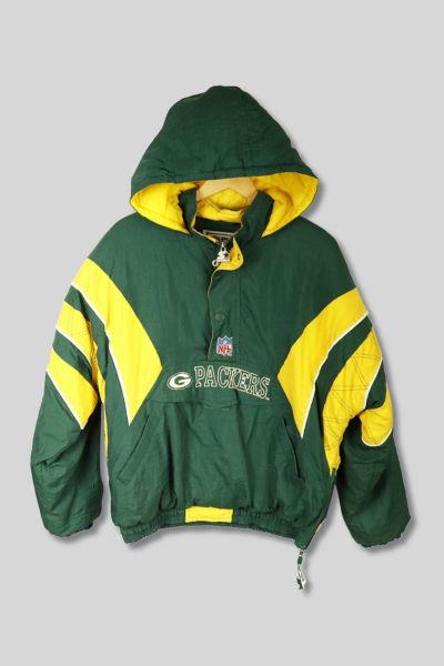 Vintage Starter Green Bay Packers Quarter Zip Up Removable Hood Jacket – F  As In Frank Vintage