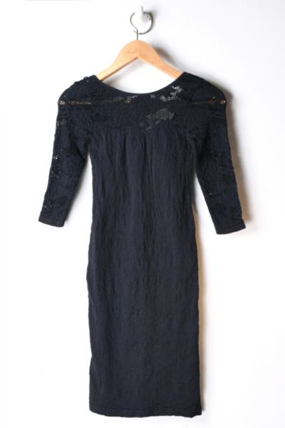 Vintage Y2K Black Lace Mini Dress | Urban Outfitters