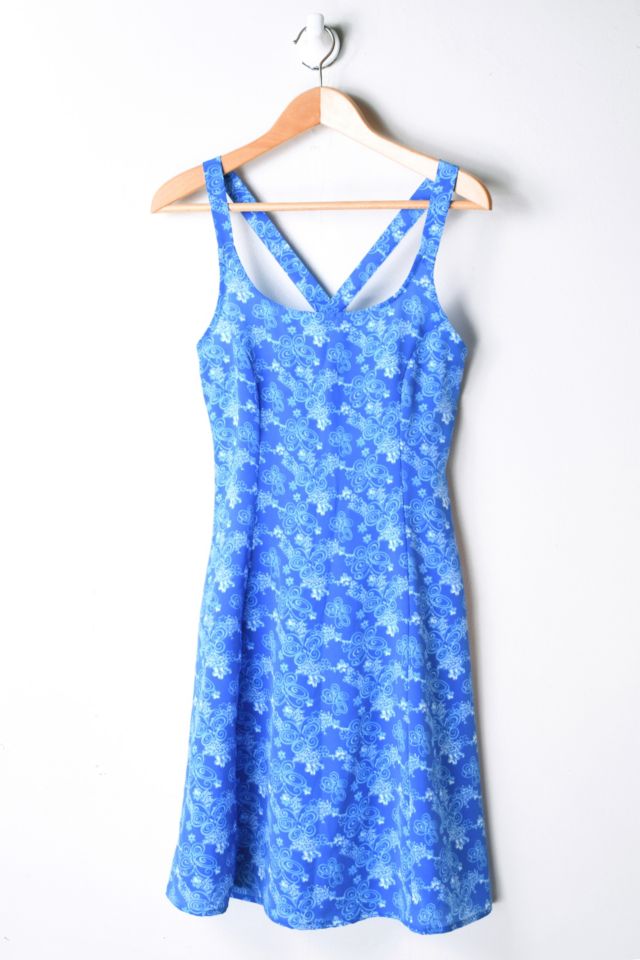 Vintage Y2K Blue Butterflies Printed Mini Dress | Urban Outfitters