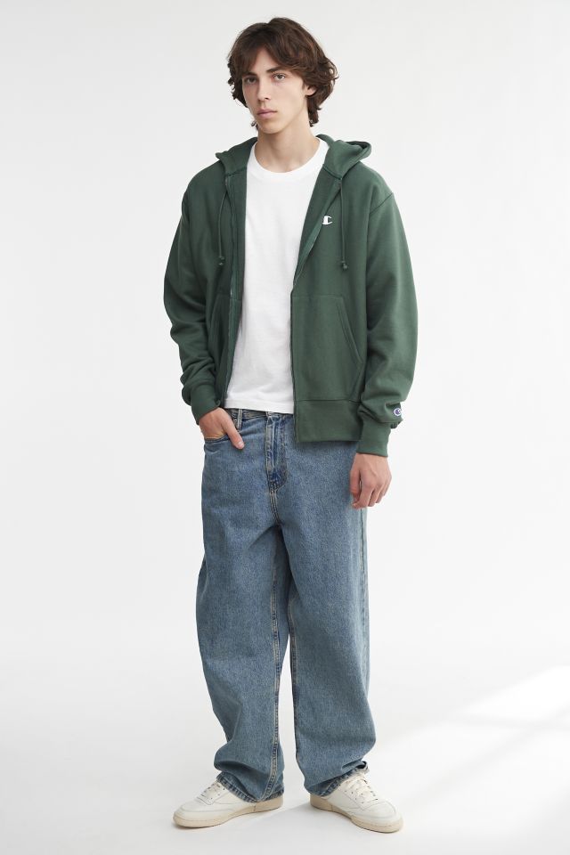 Champion Reverse Weave Full Zip Hoodie Sweatshirt #1
