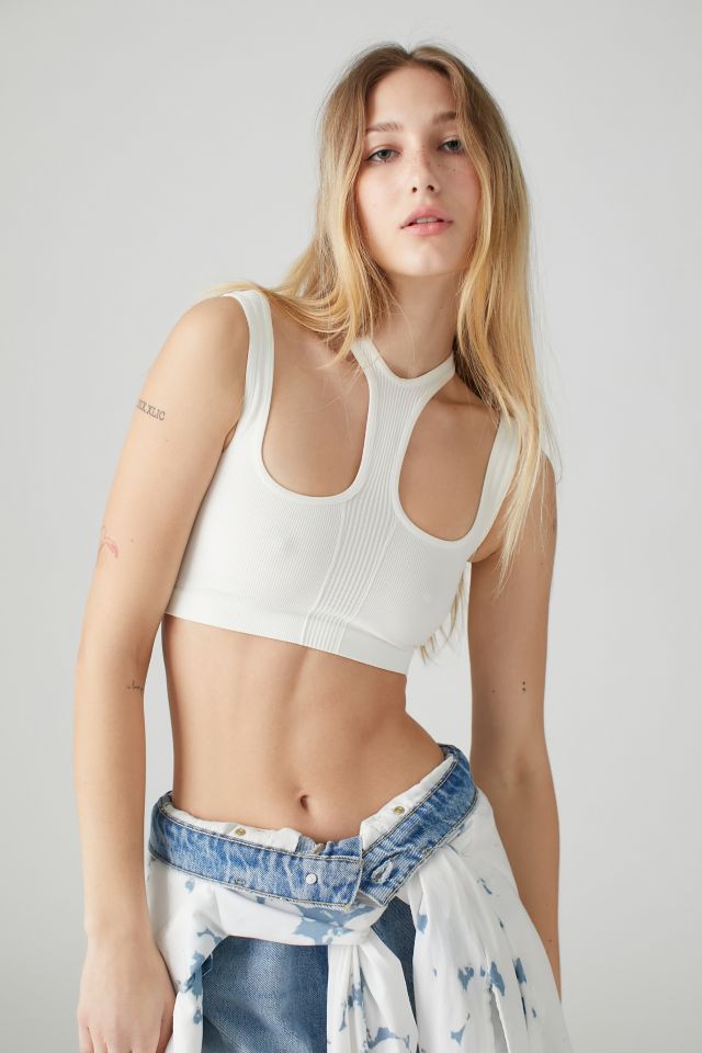 Cut out store bra top