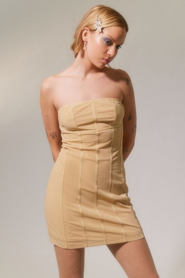 urban outfitters corset mini dress UO Genivieve Velvet Corset Mini Dress