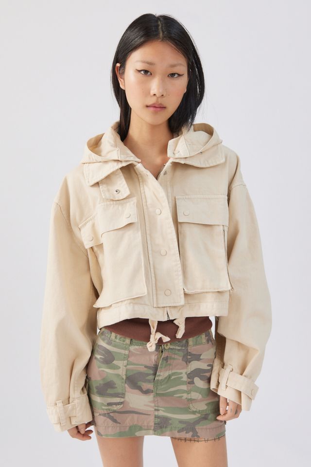 BDG Freida Cropped Utility Jacket