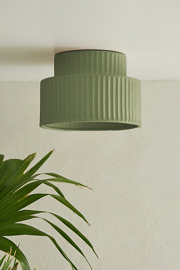 Urban Outfitters Tristan Flush Mount Pendant Light In Green At