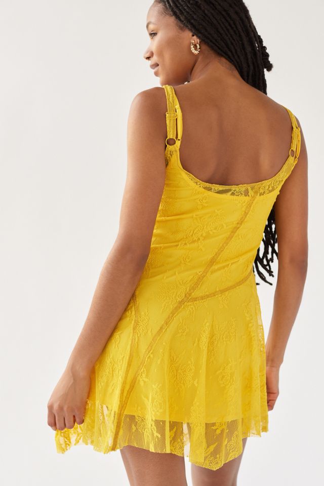 UO Nara Sheer Lace Mini Dress #2