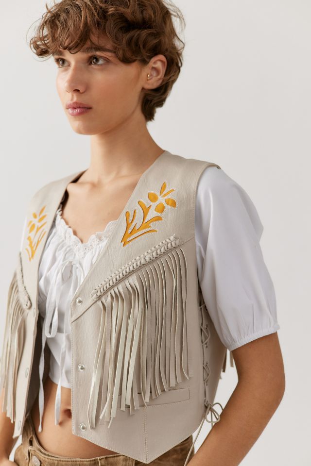 Faux Leather Vest - Usolo Outfitters