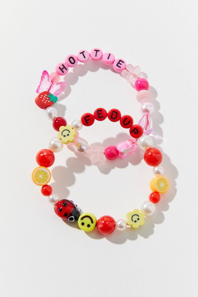 Beaded Hair Tie Set Urban Outfitters