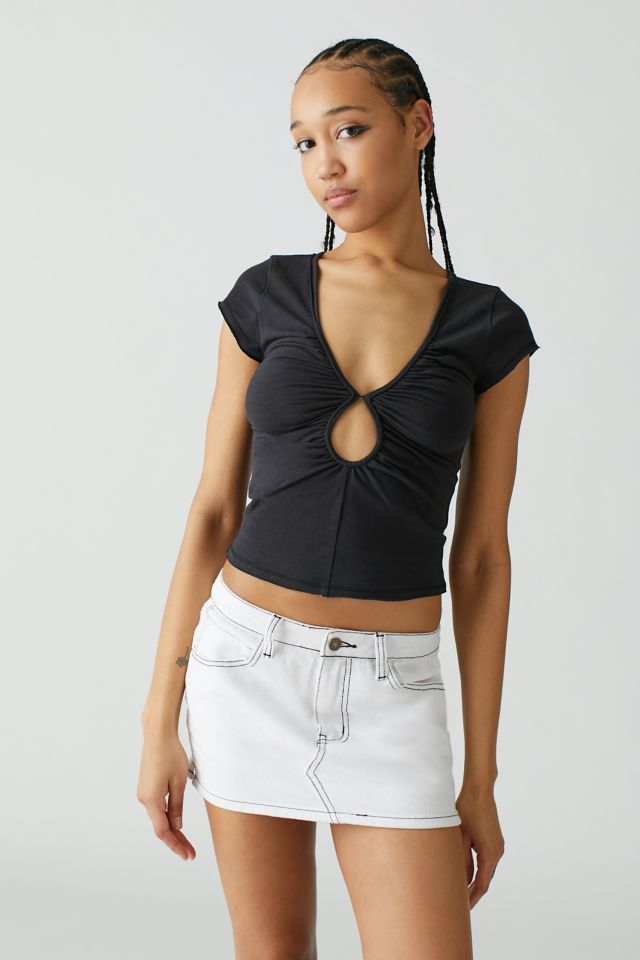 UO Frenchie Keyhole Top #3