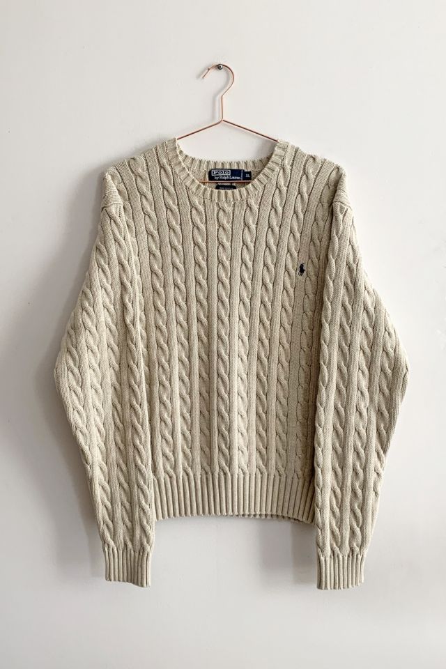 Vintage Polo Ralph Lauren Cable Knit Sweater