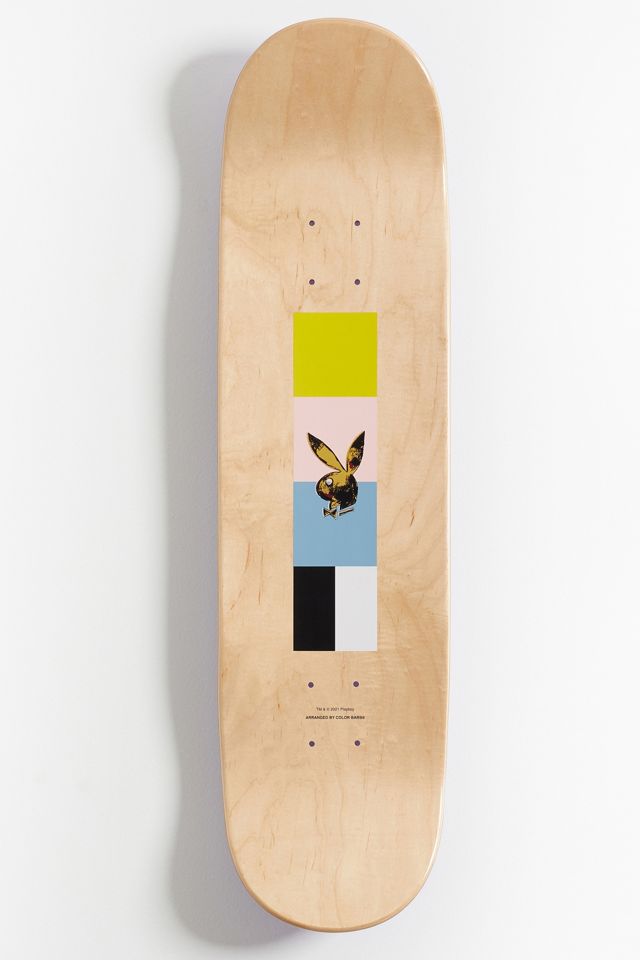 Color Bars Playboy X Andy Warhol Skateboard Deck #2