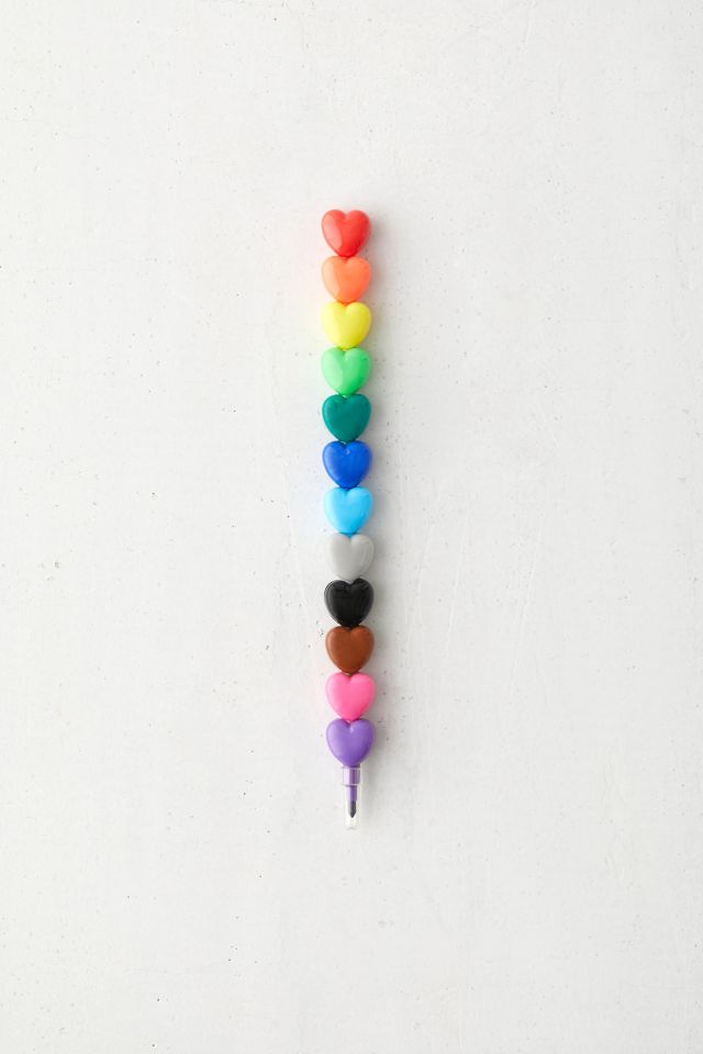 OOLY Heart To Heart Stacking Crayon Set #1