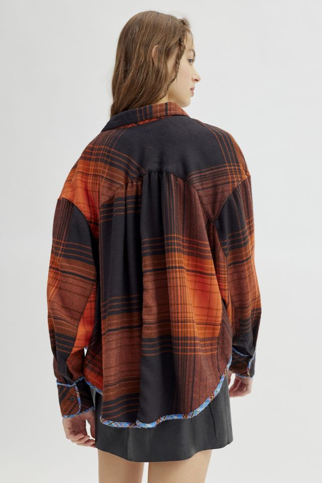 BDG Karl Slouchy Flannel Button-Down Shirt #3