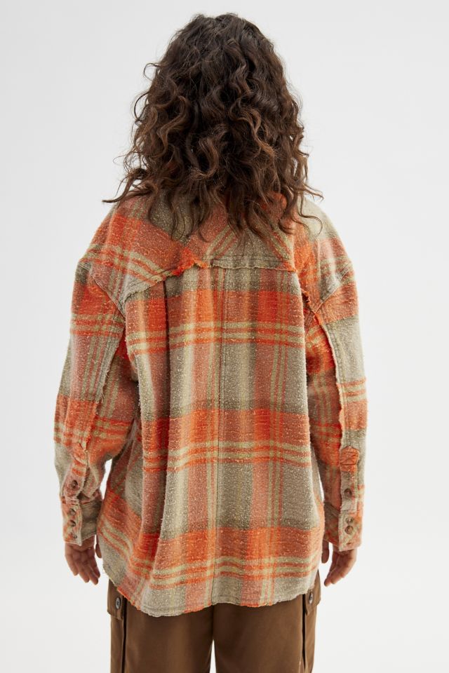 BDG Andy Flannel Distressed Button-Down Shirt #1