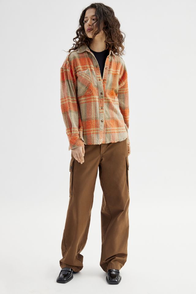BDG Andy Flannel Distressed Button-Down Shirt #3