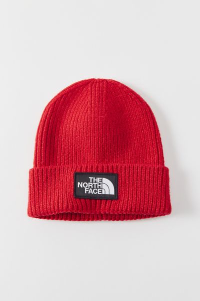 The North Face Logo Box Hat In Red