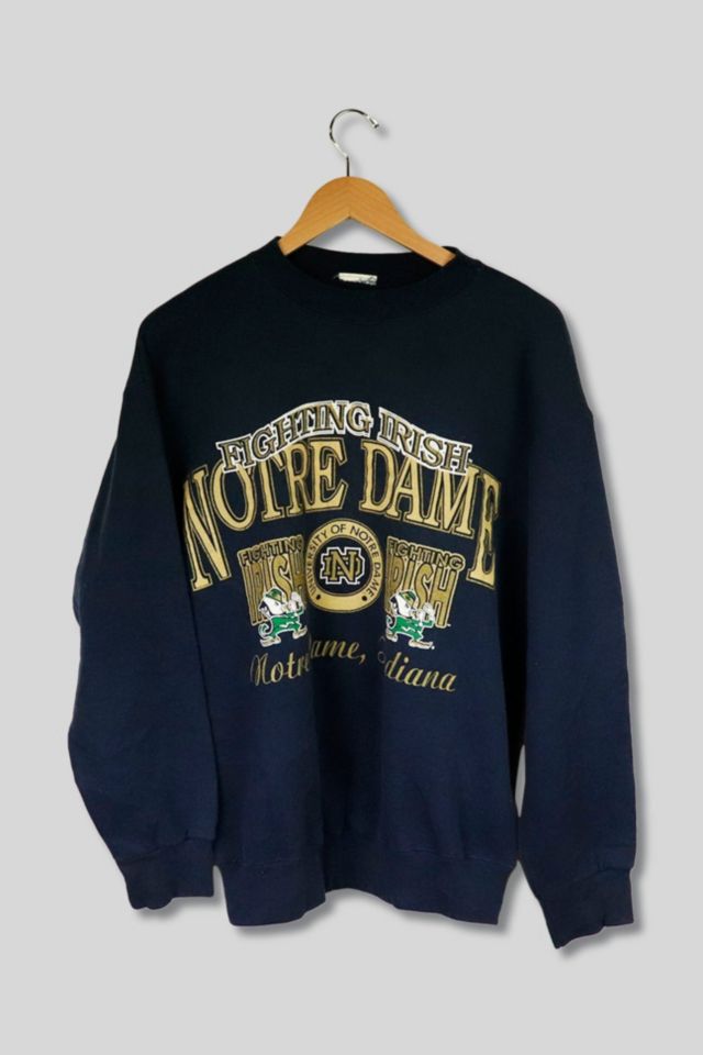 Vintage Notre Dame University Crew Neck Sweatshirt Urban Outfitters