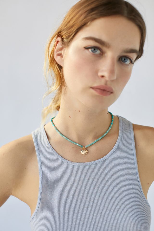 Shell Beaded Necklace #1