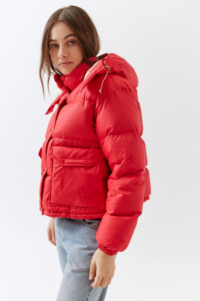 The North Face 71 Sierra short down puffer jacket in red