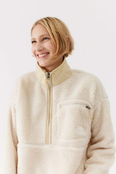 The North Face Off-white Extreme Pile Sweatshirt In White