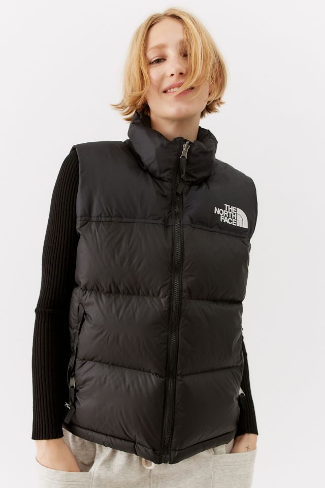 North face nuptse vest womens black hotsell