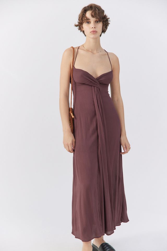UO Moonrise Strappy-Back Maxi Dress | Urban Outfitters