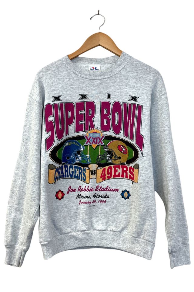 1995 Super Bowl vintage crewneck sweatshirt! Chargers vs. 49ers