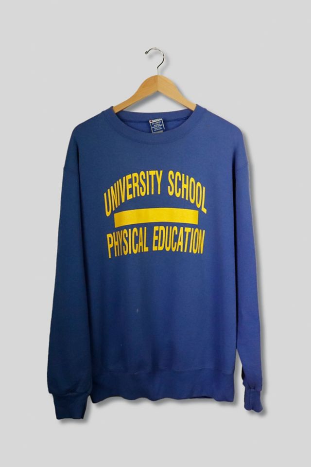 Vintage Champion University School Physical Education Crew Neck Sweatshirt Urban Outfitters