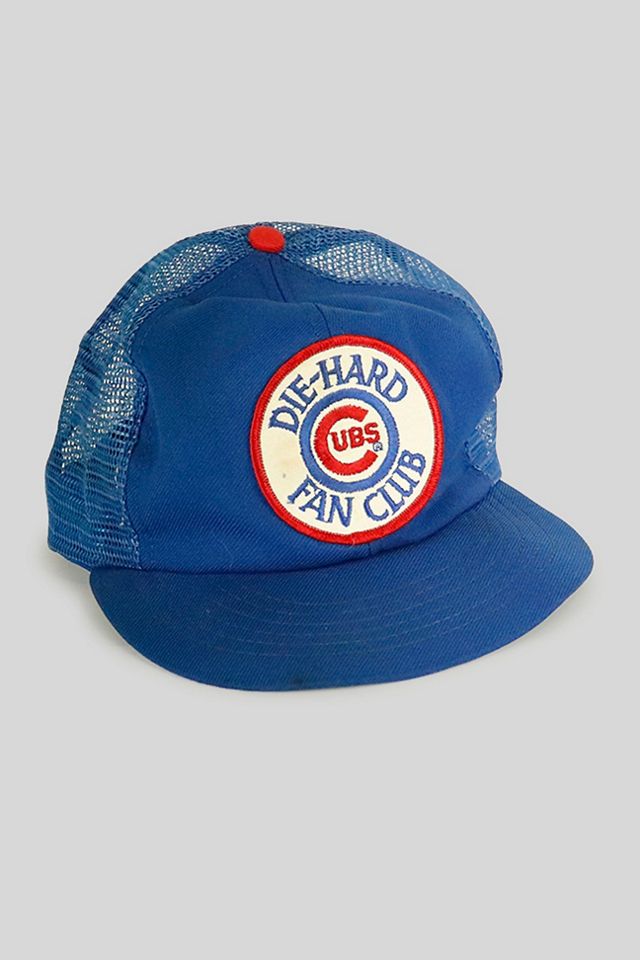 Vintage MLB Chicago Cubs Die Hard Fan Club Trucker Hat Urban Outfitters