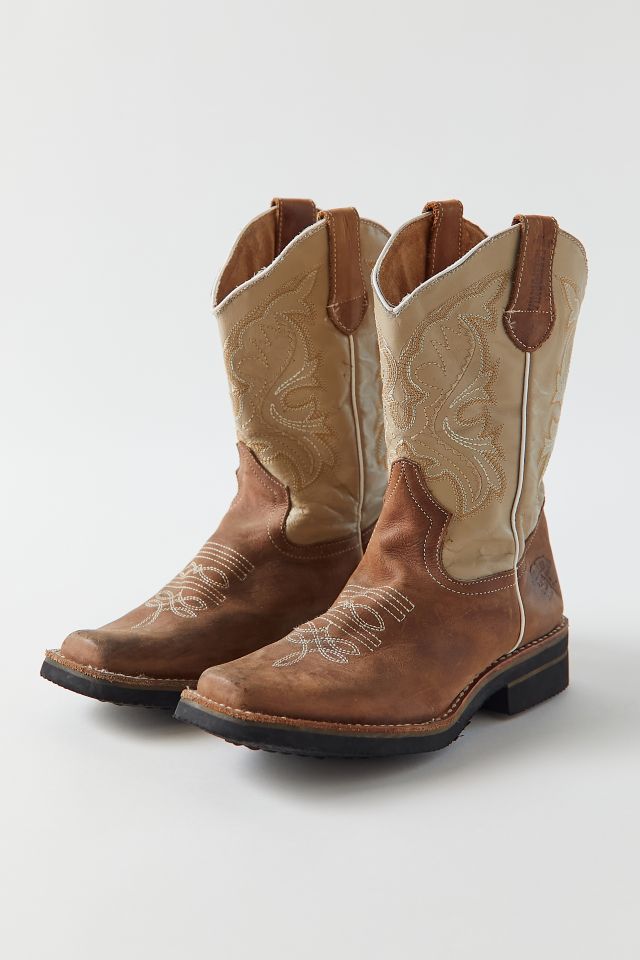 Bottes de cow-boy ton sur ton vintage #1