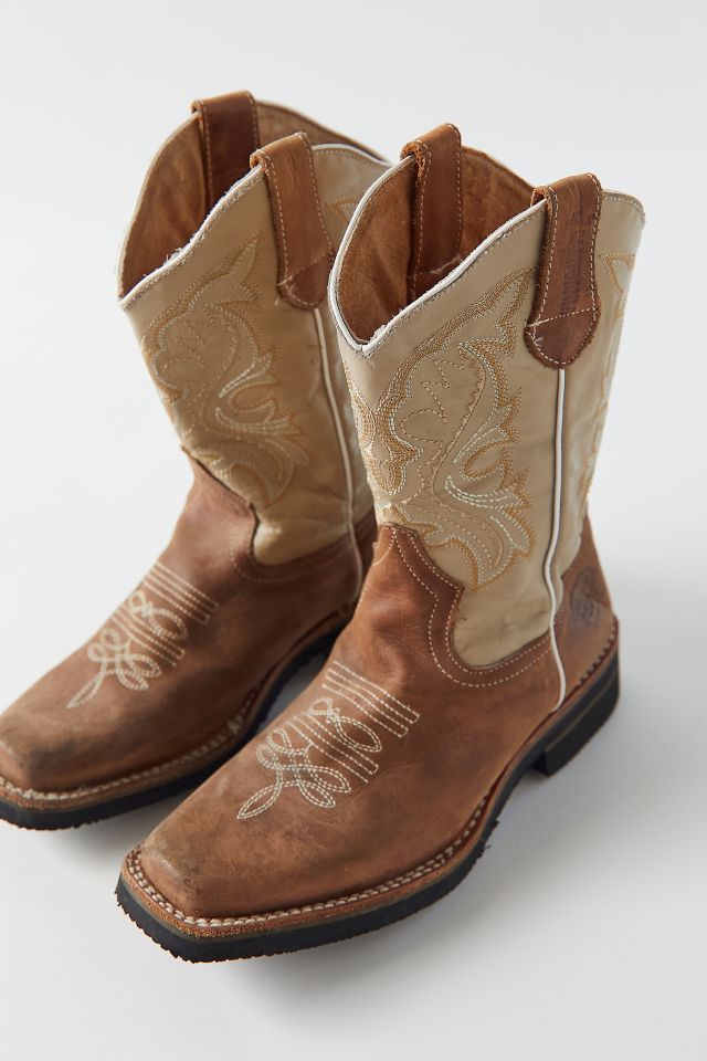 Bottes de cow-boy ton sur ton vintage #2