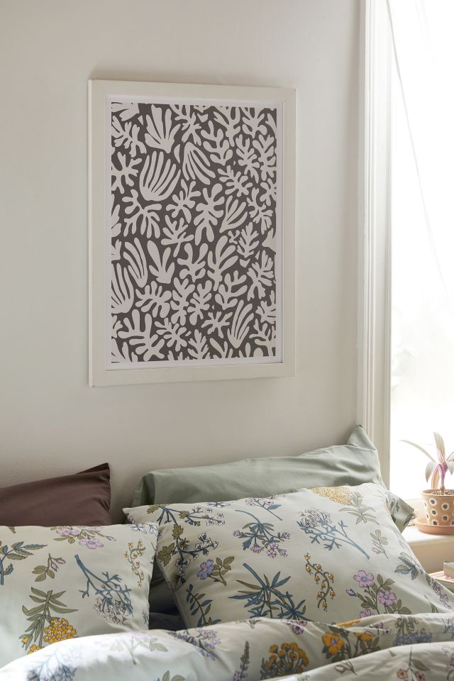 Avenie Matisse Inspired Shapes Black I Art Print | Urban Outfitters