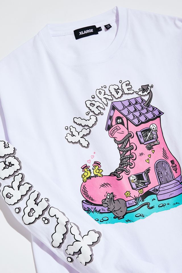 XLARGE Boots House Long Sleeve Tee Urban Outfitters
