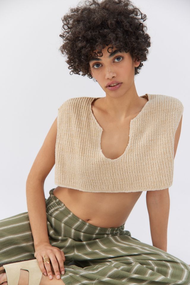 urbanoutfitters.com | BDG Endless Summer Notch Neck Cropped Sweater