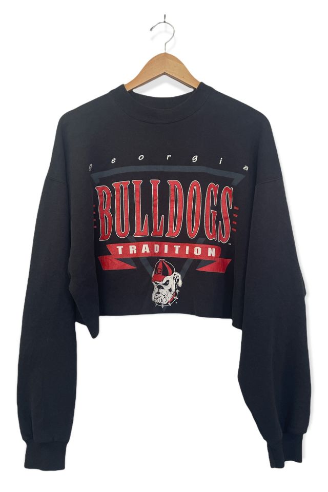 Vintage Cropped Georgia Bulldogs Sweatshirt Urban Outfitters