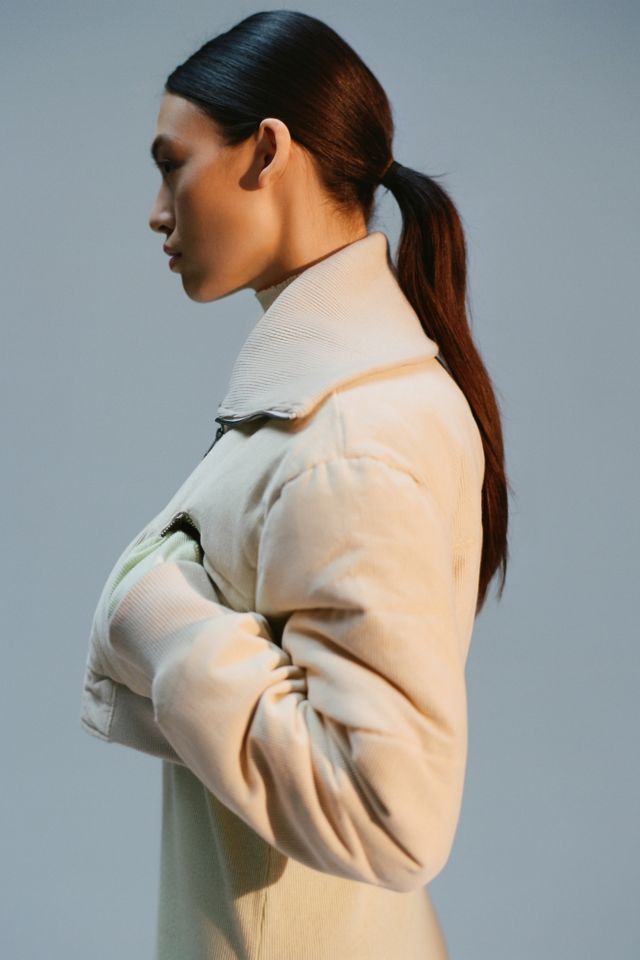 UO Lily Corduroy Cropped Puffer Jacket #1