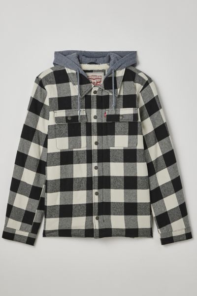 리바이스 셔츠 자켓 Levi’s Cotton Shirt Jacket,Black Multi