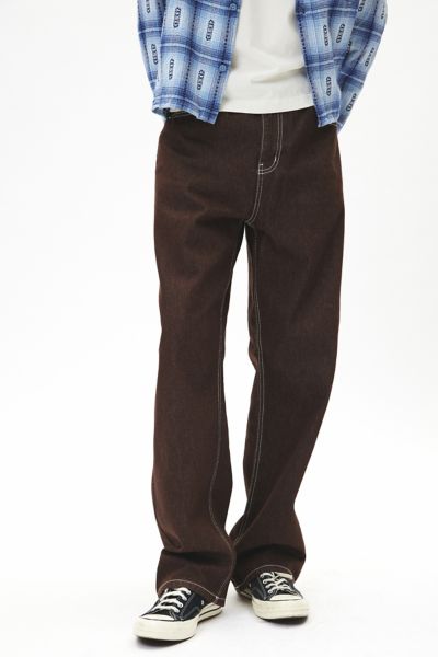 BDG BAGGY SKATE FIT JEAN IN CHOCOLATE, MEN'S AT URBAN OUTFITTERS 