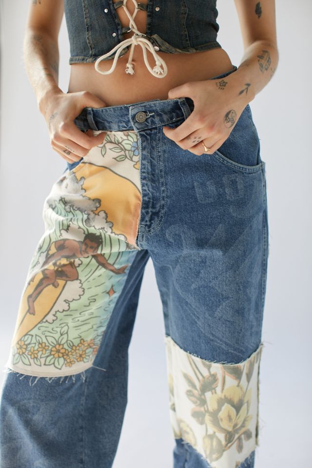 BDG Rilee Low-Rise Baggy Jean - Patchwork #3