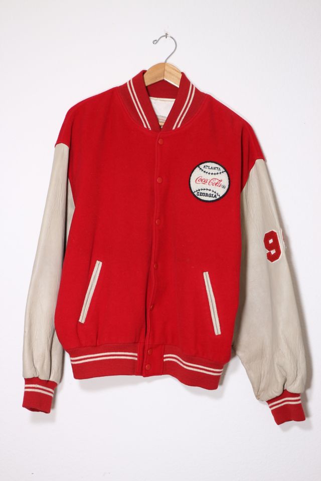 Vintage '90s Boxy Coca Cola Collectors Varsity Bomber Jacket | Urban ...