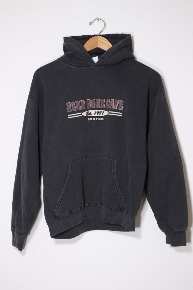 Vintage Washed Hard Rock Cafe Boston Hoodie Sweatshirt | Urban Outfitters