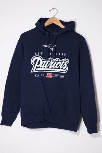 Vintage New England Patriots Hoodie Sweatshirt Trench Made USA 