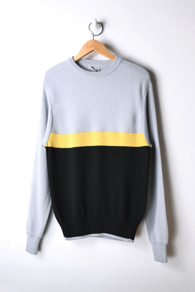 Gray and yellow sweater best sale