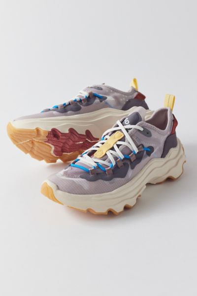 Sorel Kinetic Breakthru Lace Up Flaform Sneakers In Vapor Chalk-multi In Purple Multi